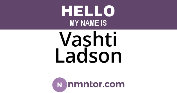 Vashti Ladson