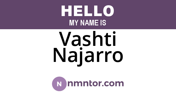 Vashti Najarro