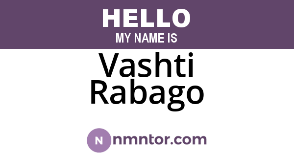 Vashti Rabago