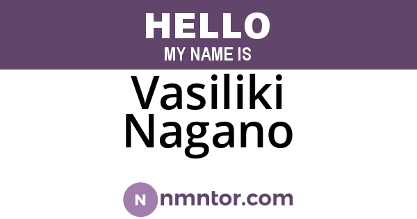 Vasiliki Nagano