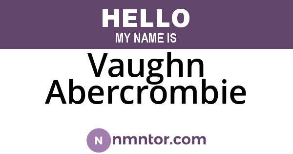 Vaughn Abercrombie
