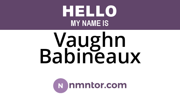 Vaughn Babineaux