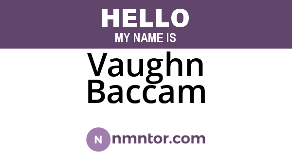 Vaughn Baccam