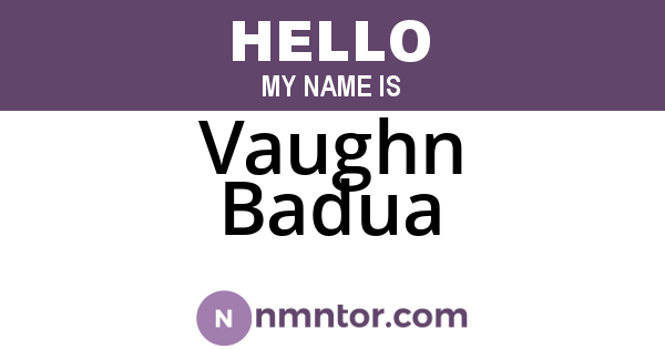 Vaughn Badua
