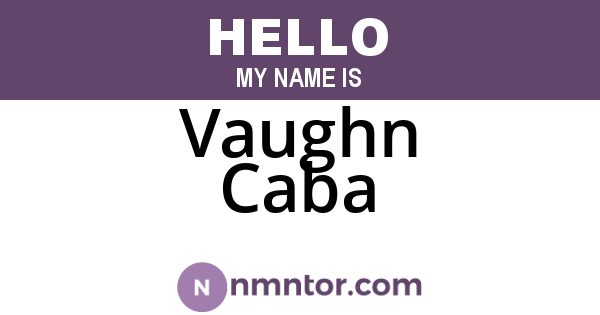 Vaughn Caba