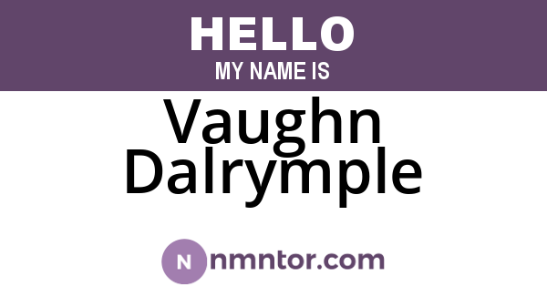 Vaughn Dalrymple