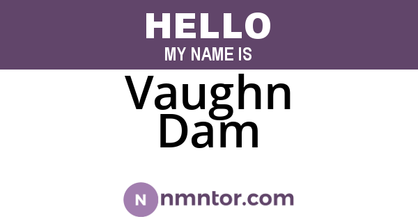 Vaughn Dam