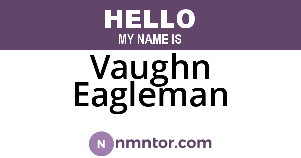 Vaughn Eagleman