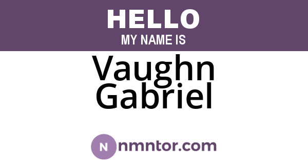 Vaughn Gabriel