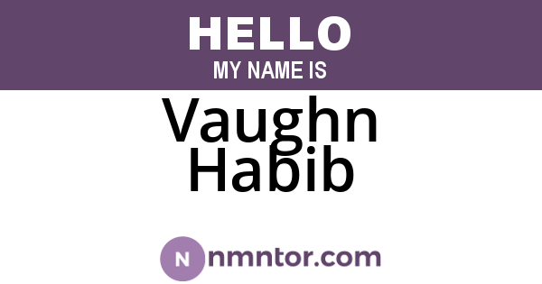 Vaughn Habib