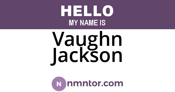 Vaughn Jackson