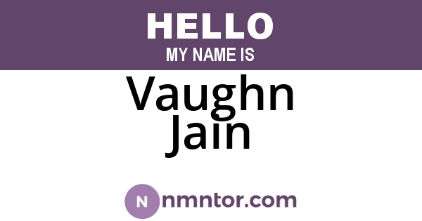 Vaughn Jain