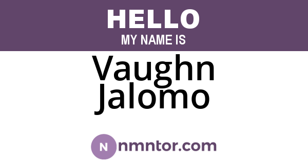 Vaughn Jalomo