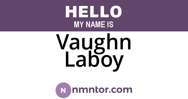 Vaughn Laboy