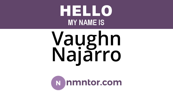 Vaughn Najarro