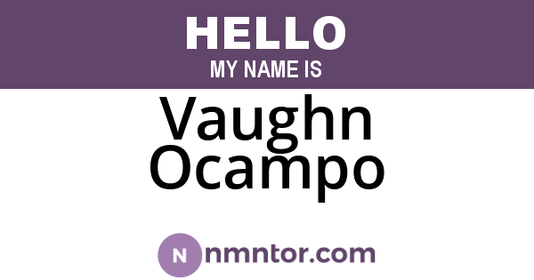 Vaughn Ocampo