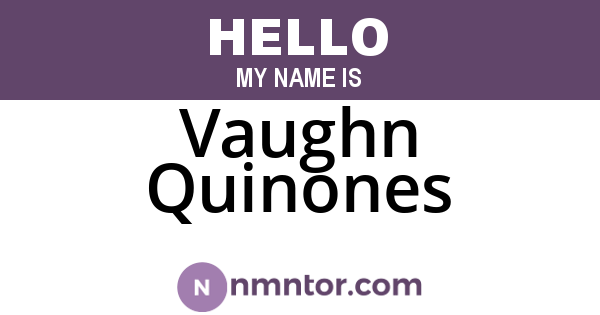 Vaughn Quinones