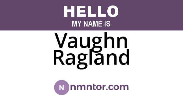 Vaughn Ragland
