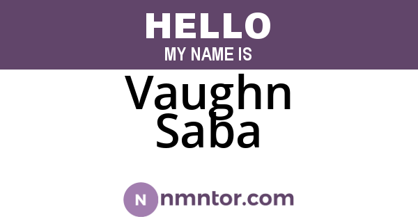 Vaughn Saba