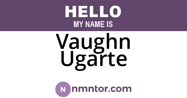 Vaughn Ugarte