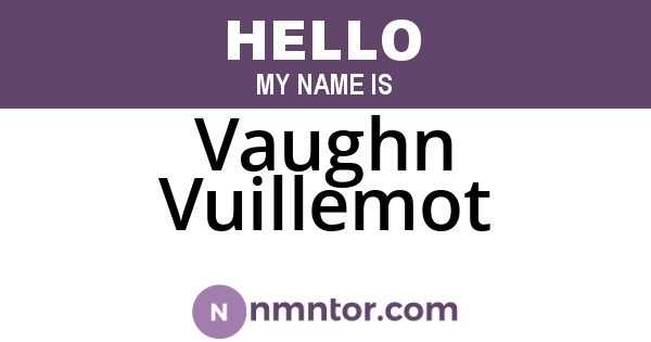 Vaughn Vuillemot