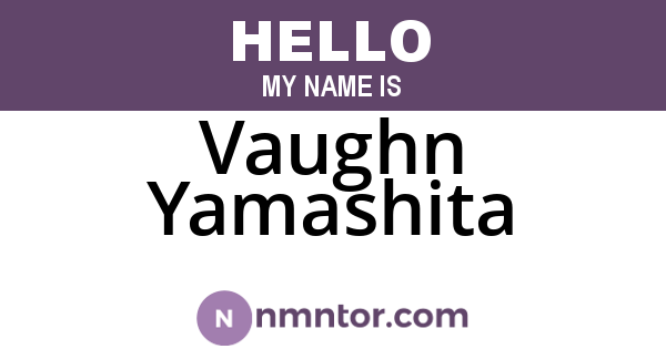Vaughn Yamashita