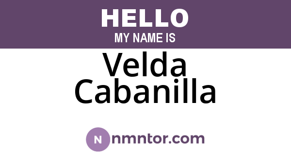 Velda Cabanilla
