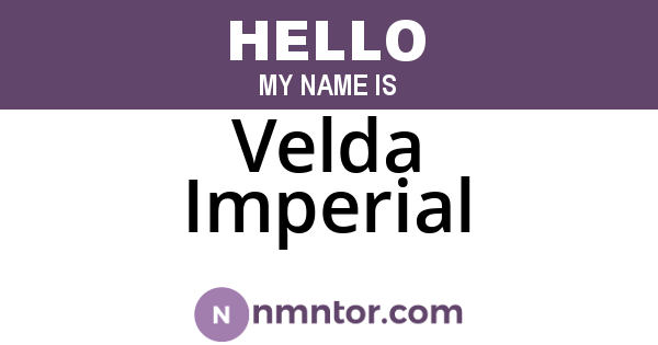 Velda Imperial