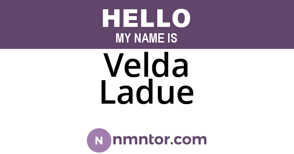 Velda Ladue