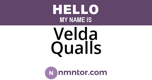 Velda Qualls