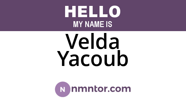 Velda Yacoub