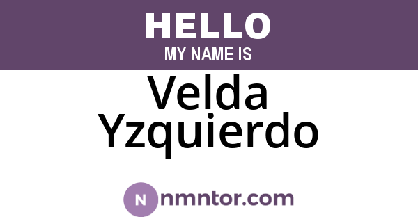 Velda Yzquierdo