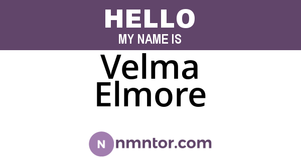 Velma Elmore