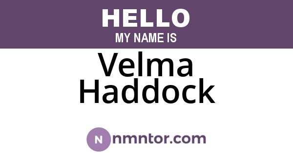 Velma Haddock
