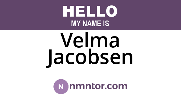 Velma Jacobsen
