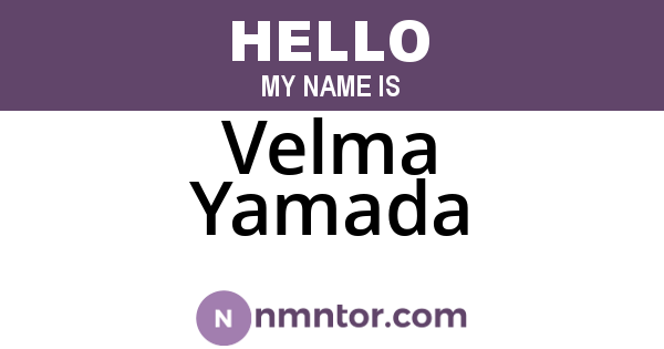 Velma Yamada