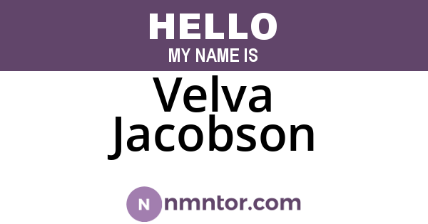 Velva Jacobson