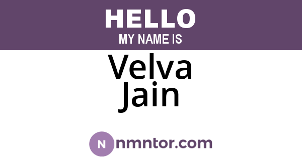 Velva Jain