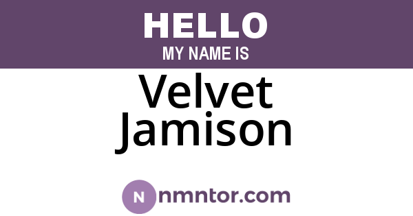 Velvet Jamison