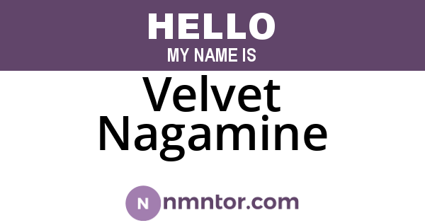 Velvet Nagamine