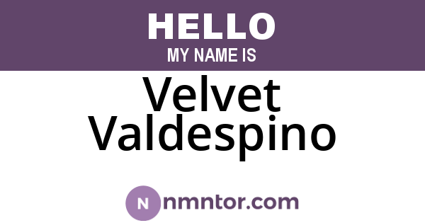 Velvet Valdespino