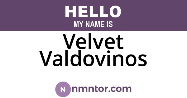 Velvet Valdovinos