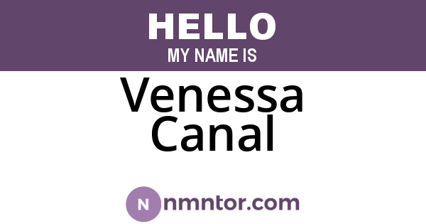Venessa Canal