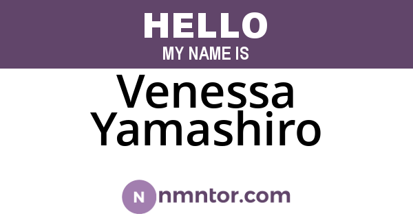 Venessa Yamashiro
