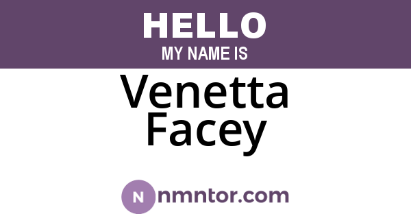 Venetta Facey