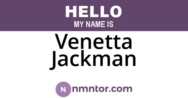 Venetta Jackman