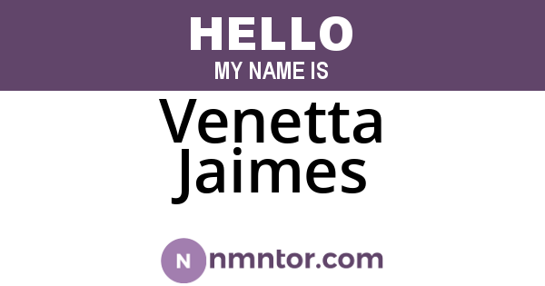 Venetta Jaimes