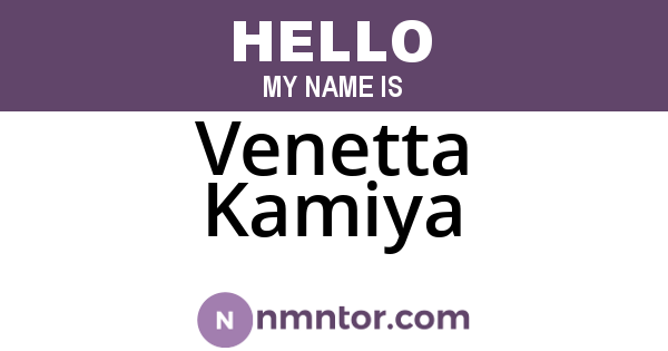 Venetta Kamiya