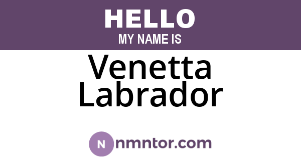 Venetta Labrador