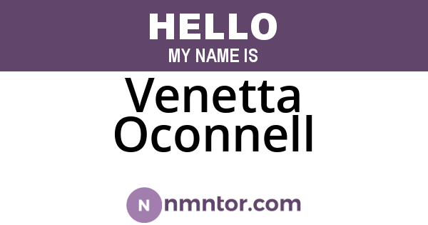 Venetta Oconnell